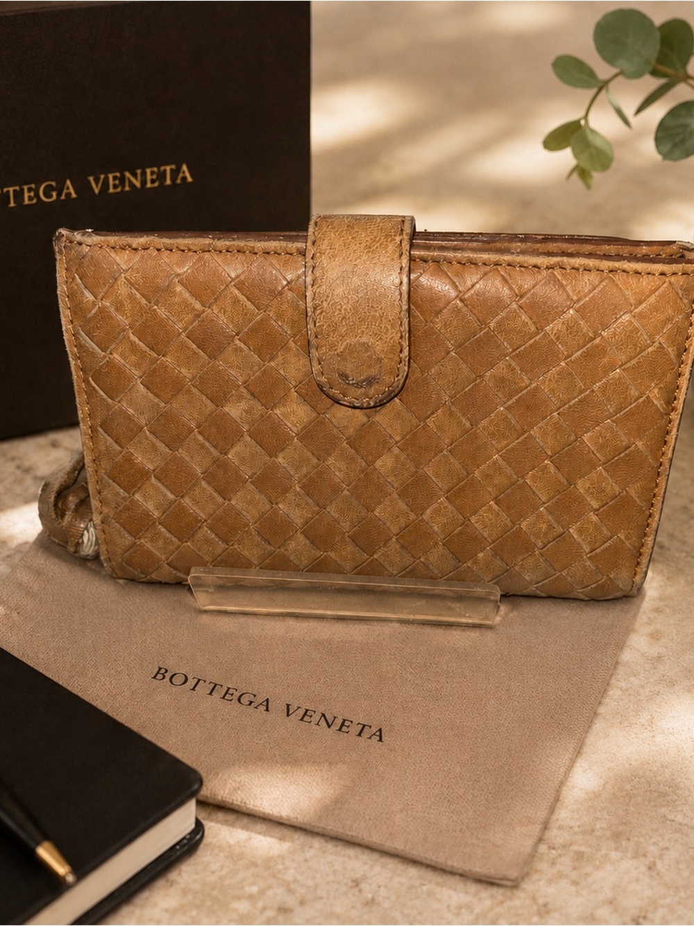 Bottega Veneta Brown Intrecciato Leather Wallet Purse - Picture 2 of 9